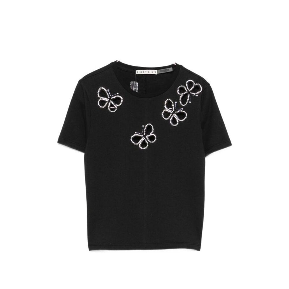 Alice+Olivia Women Cindy Cut-Out T-Shirt
